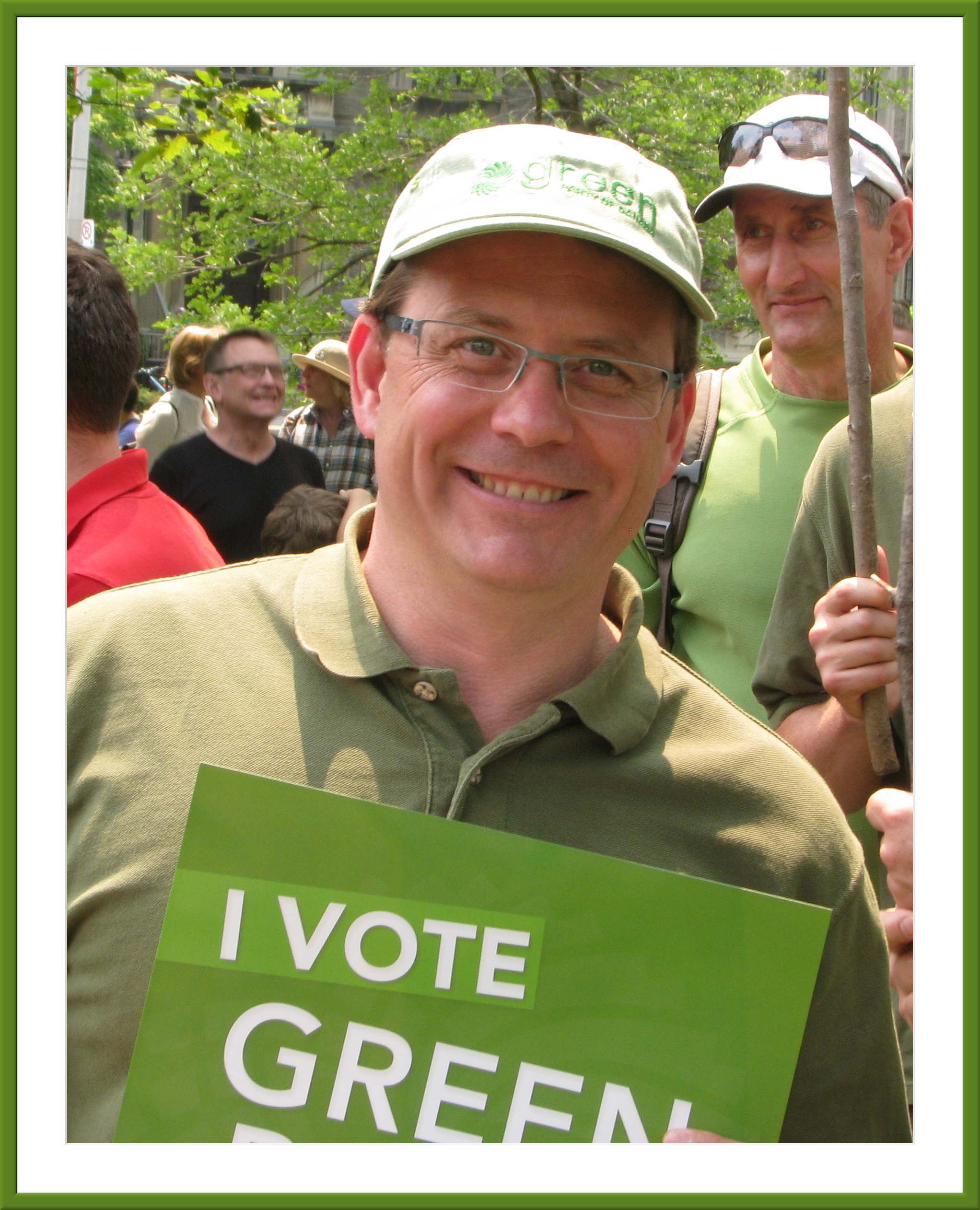 Mike Schreiner at the Jobs Justice Climate March in Toronto, 2015