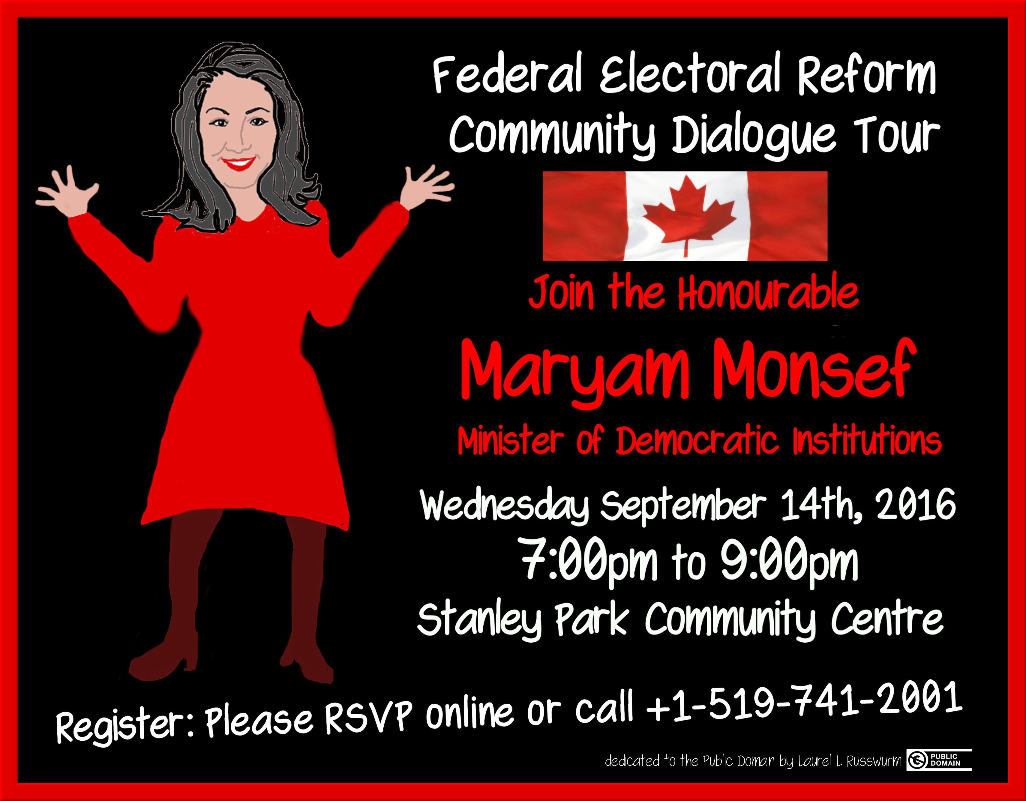 Federal Electoral Reform Community Dialogue Tour ~ Waterloo Region online
