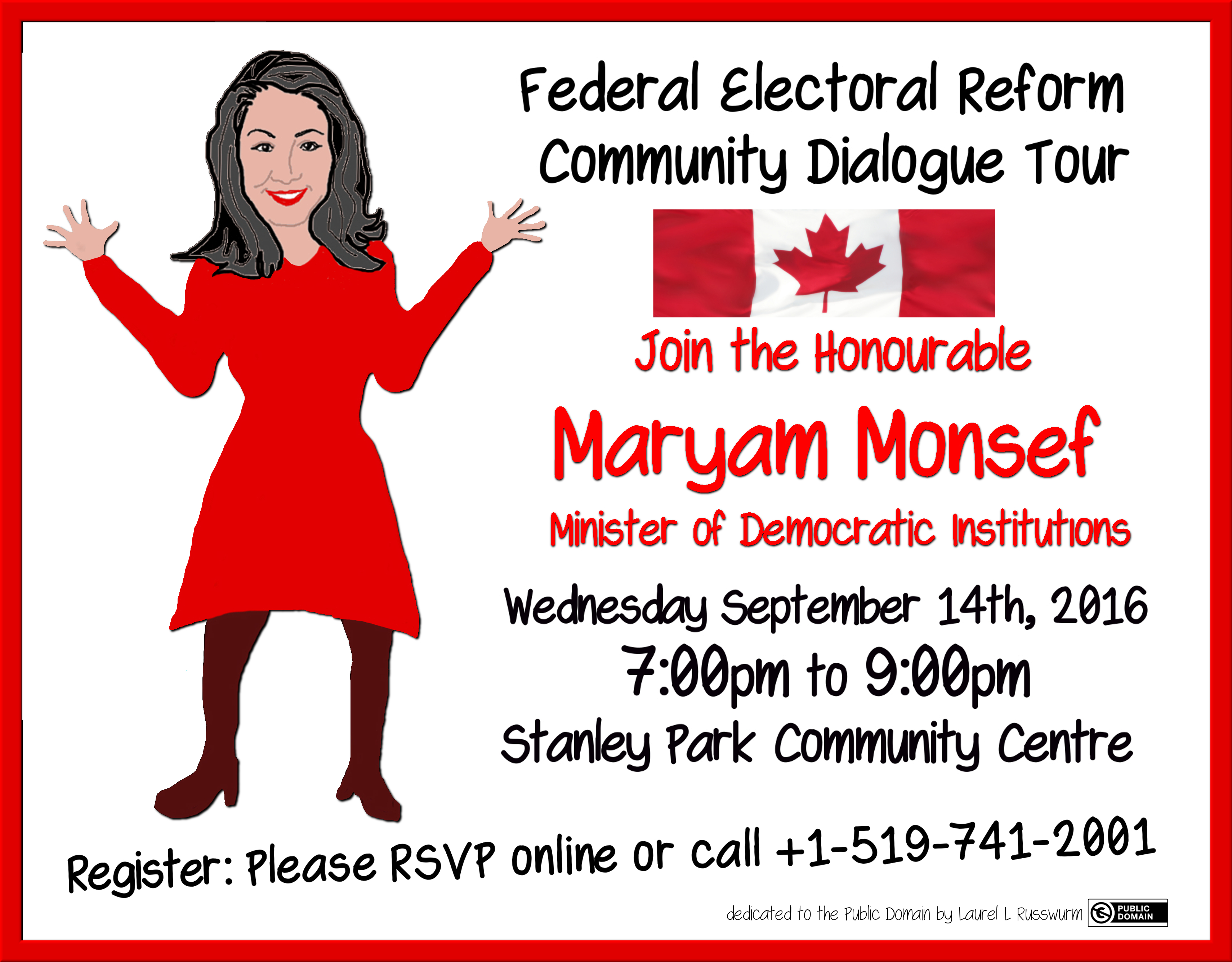 Monsef Federal Electoral Reform Community Dialogue Tour ~ print version