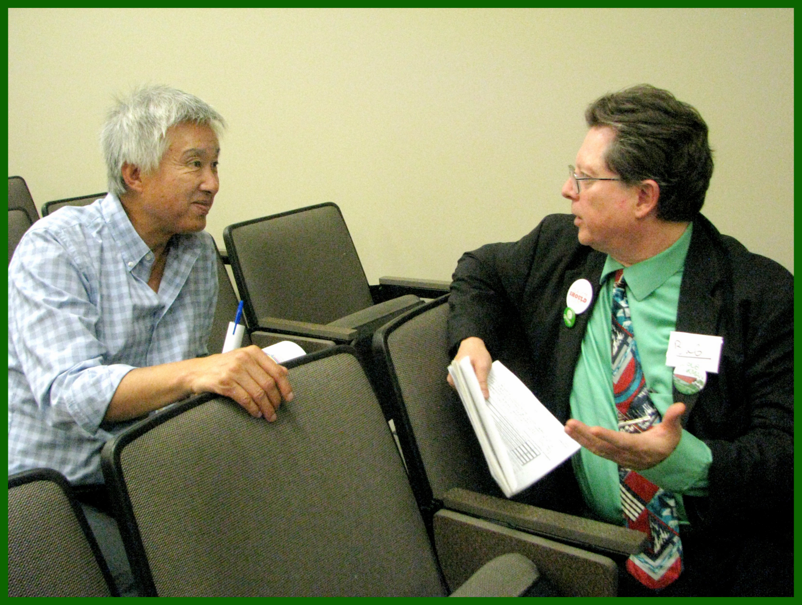 Bob Jonkman chats with LPC Ray Wong